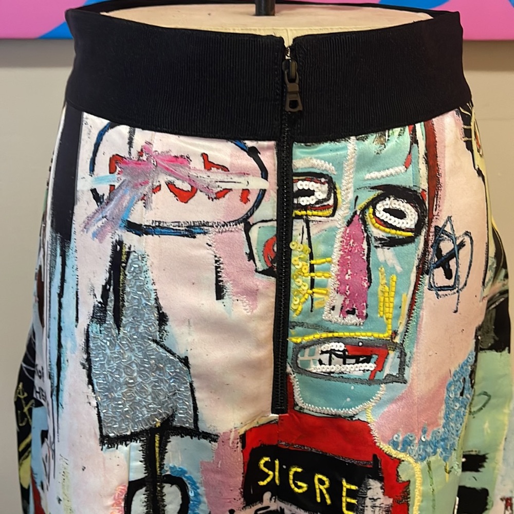 Alice + Olivia Basquiat Beaded Limited Edition Maxi Skirt - Picture 7 of 11